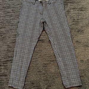 J. McLaughlin plaid Becca pants/blk/bwn/blu. Size 12
